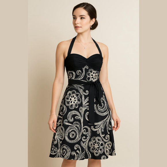 Adrianna Papell Silk Dress NWT Size 4 - Picture 1 of 9
